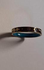 Vintage leuke  ring, Ophalen, Gebruikt, Blauw, Dame of Heer