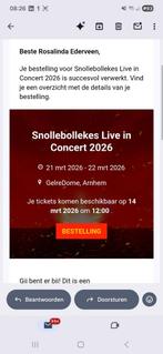 Snollebollekes Familieconcert 4 kaartjes 22 maart, Twee personen, Maart
