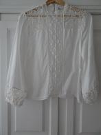 Witte linnen ZARA tuniek blouse maat (M) XS of S., Kleding | Dames, Blouses en Tunieken, Gedragen, Maat 34 (XS) of kleiner, Ophalen of Verzenden