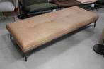 Luxe daybed lounge LENNOX Jess Design metaal leer naturel, Huis en Inrichting, Ophalen, Zo goed als nieuw, Metaal