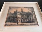 Originele ets A.W. van Munster, gesigneerd, Ophalen of Verzenden