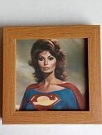 Pop Art Sofia Loren als Superwoman fotoprint, Minder dan 50 cm, Verzenden, ., .