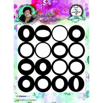 OPRUIMING! Cling Stamp – Art By Marlene background nr.09 beschikbaar voor biedingen