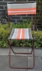Vintage Klapstoeltje viskrukje jaren 70, Huis en Inrichting, Stoelen, Bruin, Vintage, Ophalen of Verzenden, Zo goed als nieuw