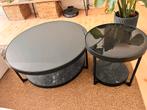 Ikea Frötorp Salontafel Set - Zwart/Marmer, Ophalen, Gebruikt, Rond, 50 tot 100 cm