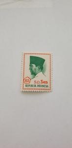 6629 indonesie sukarno 50 sen (vet) groen 1965, Verzenden