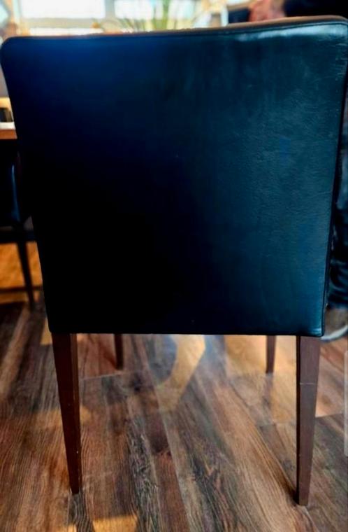 6 stuks leren Poltrona frau stoelen, Huis en Inrichting, Stoelen, Zo goed als nieuw, Vijf, Zes of meer stoelen, Leer, Zwart, Ophalen