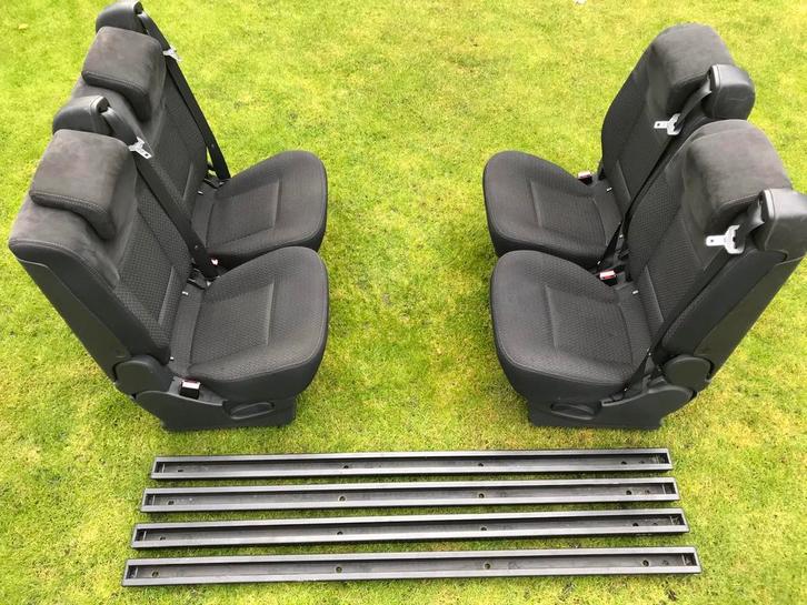 2 camperstoelen met eigen gordel op losse rails in top staat, Auto-onderdelen, Interieur en Bekleding, Amerikaanse onderdelen