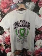 Ganni shirt met opdruk, Maat 38/40 (M), Verzenden, Wit, Ganni