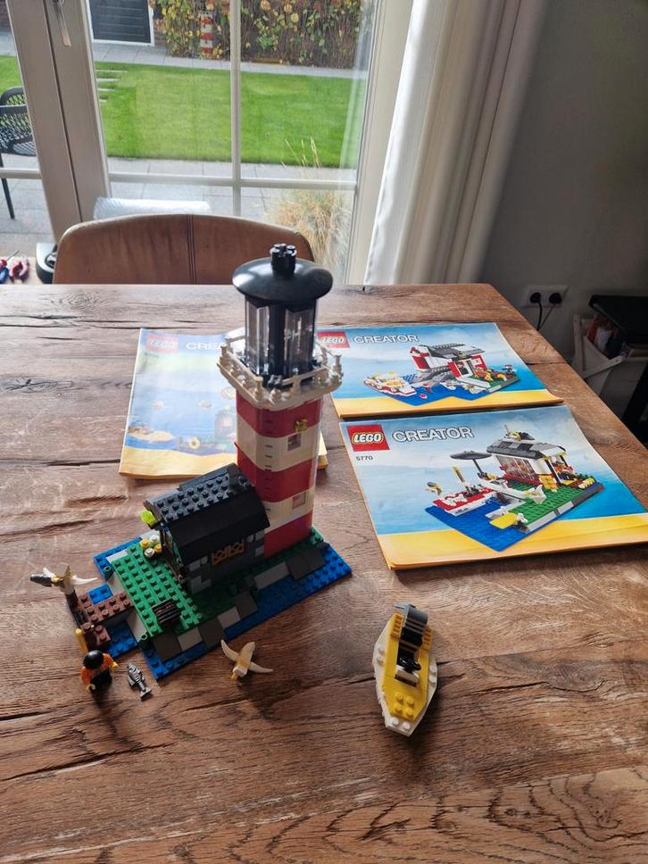 Lego creator 5770 - Vuurtoren, Kinderen en Baby's, Speelgoed | Duplo en Lego, Zo goed als nieuw, Lego, Complete set, Ophalen of Verzenden