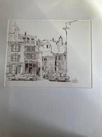 Authentieke tekening van Langres fr, Ophalen