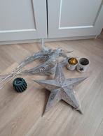 Diverse kerstspullen papieren ster, kaars, pluimen, waxine, Ophalen of Verzenden, Zo goed als nieuw