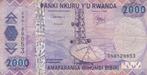 RWANDA 2000 FRANCS 2007, Verzenden, Overige landen