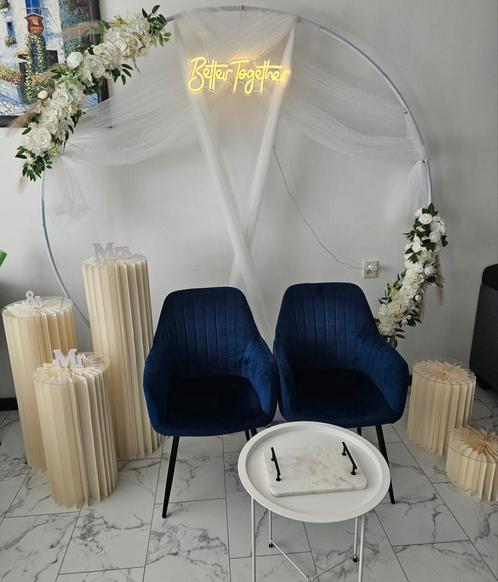 TE HUUR: Backdrop set zonder stoelen/bank, Hobby en Vrije tijd, Feestartikelen | Verhuur, Zo goed als nieuw, Overige, Ophalen
