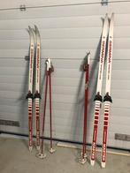 Vintage Germina Master 3400 Ski's met Stokken,, 160 tot 180 cm, Gebruikt, Skiën, Ski's