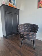Woood Fauteuil panterprint, Huis en Inrichting, Ophalen, Gebruikt, 75 tot 100 cm, Stof