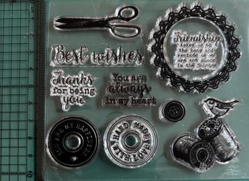 Handwerk en naaigerei en uitspraken (10 stempels) beschikbaar voor biedingen
