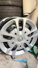 4x metaal velgen met originele wieldoplen  Peugeot expert, Ophalen of Verzenden