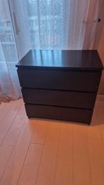 Ikea Malm ladekast - zwart geverfd, Ophalen, Overige materialen, Gebruikt, 50 tot 100 cm