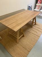 Houten Eettafel / Vergadertafel, Ophalen, Gebruikt, Eikenhout, 50 tot 100 cm