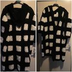 Zwart/wit gehaakt vest, Zwart, Maat 46/48 (XL) of groter, Nieuw, Ophalen of Verzenden