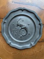 Tinnen bord met sterrenbeeld steenbok, Huis en Inrichting, Ophalen of Verzenden