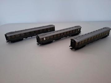 Marklin H0 3 personen rijtuigen uit set 29830 van de DB beschikbaar voor biedingen
