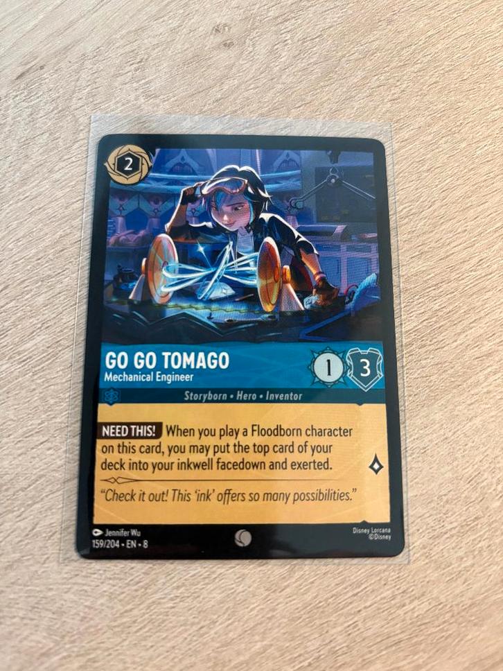 Go Go Tomago 159/204 | Reign of Jafar | Lorcana, Hobby en Vrije tijd, Verzamelkaartspellen | Overige, Nieuw, Losse kaart, Ophalen of Verzenden