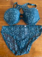 Victoria's Secret Setje Blauw Kant, Kleding | Dames, Ophalen of Verzenden, Blauw, Setje