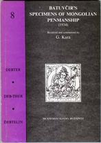 Batuvcir's specimen of Mongolian penmanship, Ophalen of Verzenden, Geesteswetenschap, G. Kara, Zo goed als nieuw