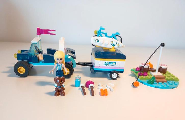 LEGO Friends 41364 Stephanie's Buggy en Aanhanger, Kinderen en Baby's, Speelgoed | Duplo en Lego, Zo goed als nieuw, Lego, Complete set