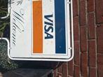 oud visa reclamebord metaal 62 cm, Verzamelen, Ophalen of Verzenden, Zo goed als nieuw