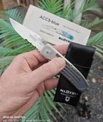 Klötzli ACC9-Blue (Hans-Peter Klötzli Custom) zakmes., Ophalen of Verzenden, Zo goed als nieuw