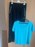 Sportkleding Set Zwart/Blauw Maat xl, Zwart, Maat 42/44 (L), Ophalen of Verzenden, Fitness of Aerobics
