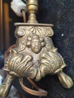 Brons messing tafellamp 40cm, Ophalen of Verzenden