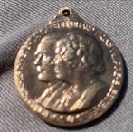Brons draag penning 1937 huwelijk Juliana en Bernhard, Ophalen of Verzenden, Brons, Nederland