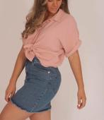 Korte mouwen blouse zalm roze, Ophalen of Verzenden, Zo goed als nieuw, Maat 38/40 (M), Roze