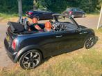 Mini 1.6 16V Cooper S Cabrio 2007 Zwart, Auto's, Mini, Voorwielaandrijving, 65 €/maand, 4 cilinders, Cabriolet