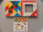 Vintage TOFA tangram /mozaïek puzzel met voorbeelden + doos, Ophalen of Verzenden, Zo goed als nieuw, Bouwen