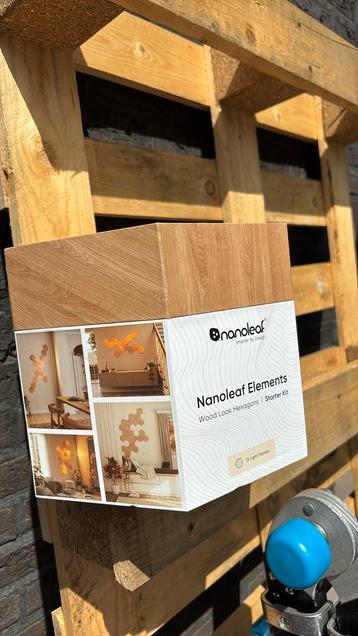 Nanoleaf elements Wood Hexagons starterkit 13 stuks beschikbaar voor biedingen
