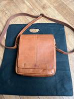Heren schoudertas leder., Ophalen of Verzenden, Zo goed als nieuw, Bruin