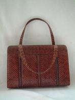 oude slangenleer slangeleer  tas nr 2, Ophalen, Gebruikt, Bruin, Handtas