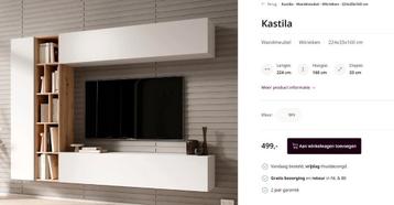 Kast 160cm wit NIEUW beschikbaar voor biedingen