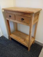 Eiken side table / bijzettafel / tafeltje / kastje, Huis en Inrichting, Tafels | Bijzettafels, Ophalen, Zo goed als nieuw, 60 cm of meer