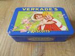 Verkade Blik: Verkade Biscuits Mooi gaaf blik ., Ophalen of Verzenden, Zo goed als nieuw, Koek(jes), Verkade