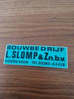 2780 Sticker  Hoogeveen - L. Slomp & Zn. b.v., Ophalen of Verzenden, Zo goed als nieuw