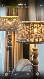 2 staande lampen 1 meter 53 cm hoog, Ophalen, Rond, 50 cm of meer, Grijs