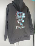 Hoodie met grote draken print mt S van Shein, Kleding | Dames, Zwart, Ophalen of Verzenden, Zo goed als nieuw, Maat 36 (S)