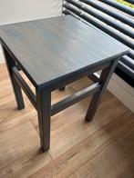 Oddvar ikea grenen krukje blauw geverfd, Minder dan 55 cm, Gebruikt, Vierkant, Hout