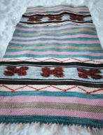 Handgeweven Zweedse trasmatta – pastelkleuren . 115  65, 100 tot 150 cm, Grijs, Rechthoekig, 50 tot 100 cm